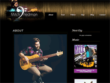 Tablet Screenshot of mitchthebassplayer.com